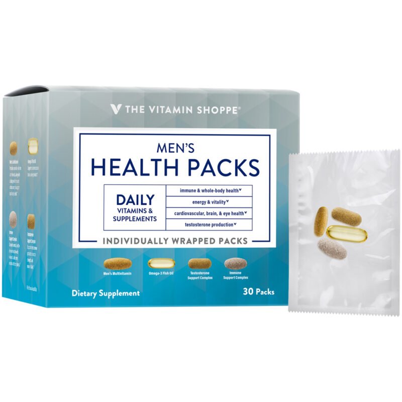 Men’s Health Packs - Daily Vitamin Packets for Whole Body Health (30 Single Serving Packets) — product packaging