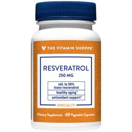 Resveratrol - Antioxidant & Healthy Aging Support - 250 MG (60 Capsules) — product packaging