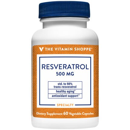 Resveratrol - Antioxidant & Healthy Aging Support - 500 MG (60 Capsules) — product packaging
