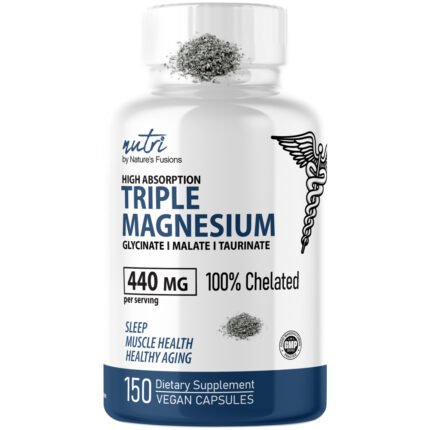 Triple Magnesium with Glycinate, Malate & Taurinate - 440 MG (150 Capsules) — product packaging
