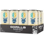 Gorilla Mind Energy Drink – White Gummy Bear (12 Drinks, 16 fl. oz. Each)