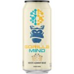 Gorilla Mind Energy Drink – White Gummy Bear (12 Drinks, 16 fl. oz. Each)