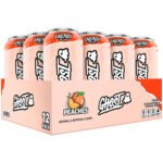 GHOST Energy Drink – Peaches (12 Drinks, 16 Fl Oz. Each)