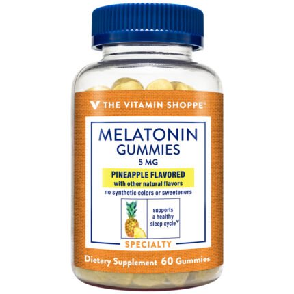 Melatonin Gummies - 5 MG - Pineapple (60 Gummies) — product packaging