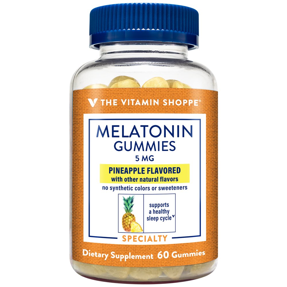 Melatonin Gummies - 5 MG - Pineapple (60 Gummies) Melatonin Gummies - 5 MG - Pineapple (60 Gummies) — product packaging