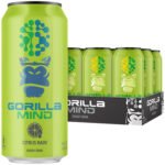 Gorilla Mind Energy Drink – Citrus Rain (12 Drinks, 16 fl. oz. Each)