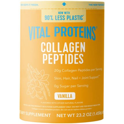Collagen Peptides Powder - Hair, Skin, Nails & Joint Support - Vanilla (23.2 oz. / 28 Servings) — product packaging