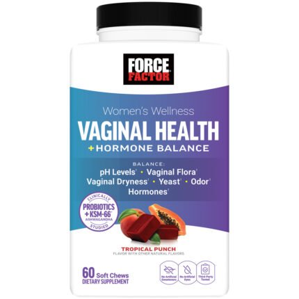 Vaginal Health Probiotic + Hormone Balance Soft Chews for Women - Tropical Punch (60 Chews) — product packaging