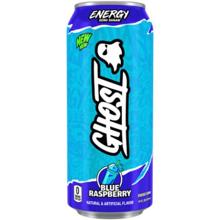 GHOST Energy Drink – Blue Raspberry (12 Drinks, 16 Fl Oz. Each)