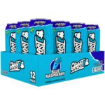 GHOST Energy Drink – Blue Raspberry (12 Drinks, 16 Fl Oz. Each)