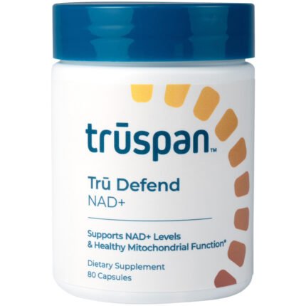 Tru Defend NAD+ - 500 MG Niacinamide (80 Capsules) — product packaging