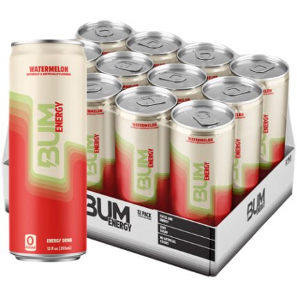 BUM Energy Drink- Watermelon (12 Drinks / 12 Fl. Oz. Each)