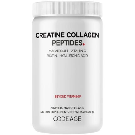 Creatine Collagen Peptides Powder - Mango (30 Servings) — product packaging