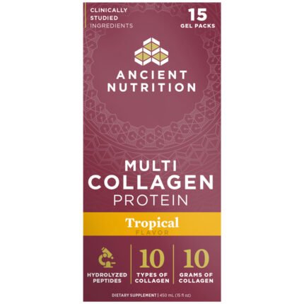 Multi Collagen Protein Gels - Tropical (15 Gel Packs) — product packaging