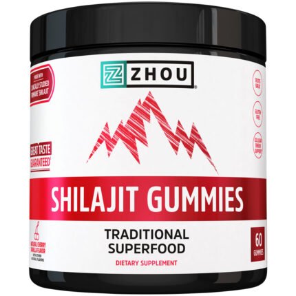 Shilajit Gummies - 250MG - Cherry Vanilla (60 Gummies) — product packaging