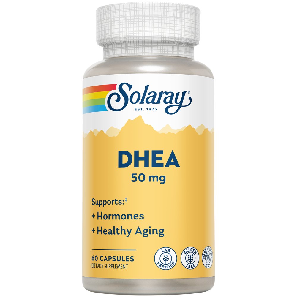 DHEA (Dehydroepiandrosterone) - Healthy Aging & Hormone Support - 50 MG (60 Capsules) DHEA (Dehydroepiandrosterone) - Healthy Aging & Hormone Support - 50 MG (60 Capsules) — product packaging