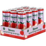 Bloom Nutrition Sparkling Energy Drink – Crisp Apple (12 fl oz/12 Pack)