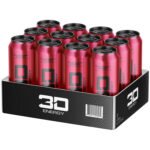 3D Energy Drinks LLC Energy Drink – Raspberry Sorbet (12 Drinks/16 Fl. Oz. Each)