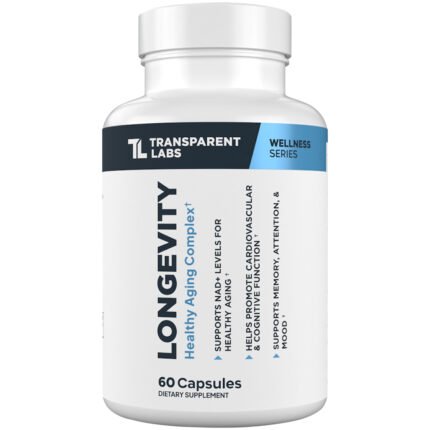 Longevity - NAD+ Levels For Healthy Aging (60 Capsules) — product packaging