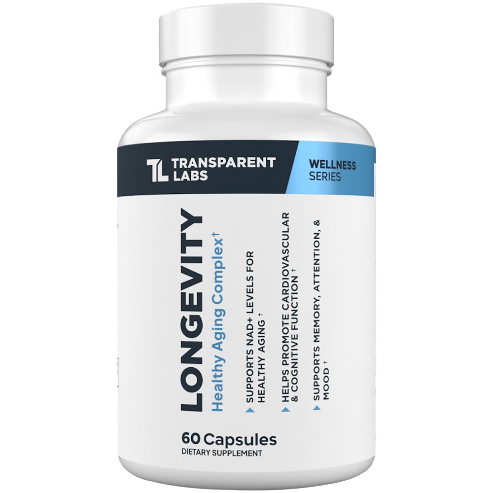 Longevity - NAD+ Levels For Healthy Aging (60 Capsules) Longevity - NAD+ Levels For Healthy Aging (60 Capsules) — product packaging