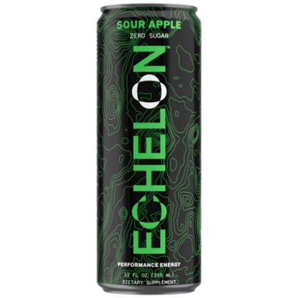 ECHELON Performance Energy Drink – Sour Apple (12 Drinks, 12 Fl. Oz. Each)