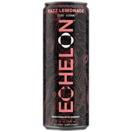 ECHELON Performance Energy Drink – Razz Lemonade (12 Drinks, 12 Fl. Oz. Each)
