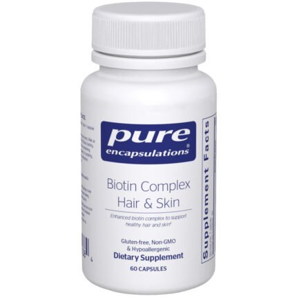 Biotin Complex Hair & Skin - Enhanced Biotin Complex to Support Healthy Hair & Skin (60 Capsules) — product packaging