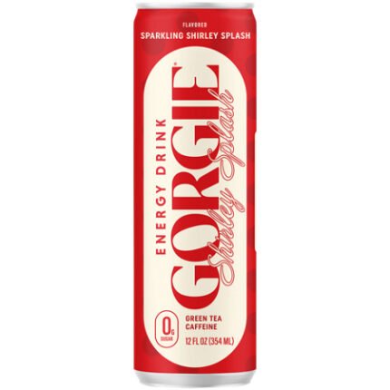 GORGIE Energy Drink – Sparkling Shirley Splash (12 fl oz./12 Drinks)