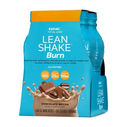GNC Total Lean® Lean Shake™ Burn - Chocolate Mocha - 14oz. (4 Bottles)