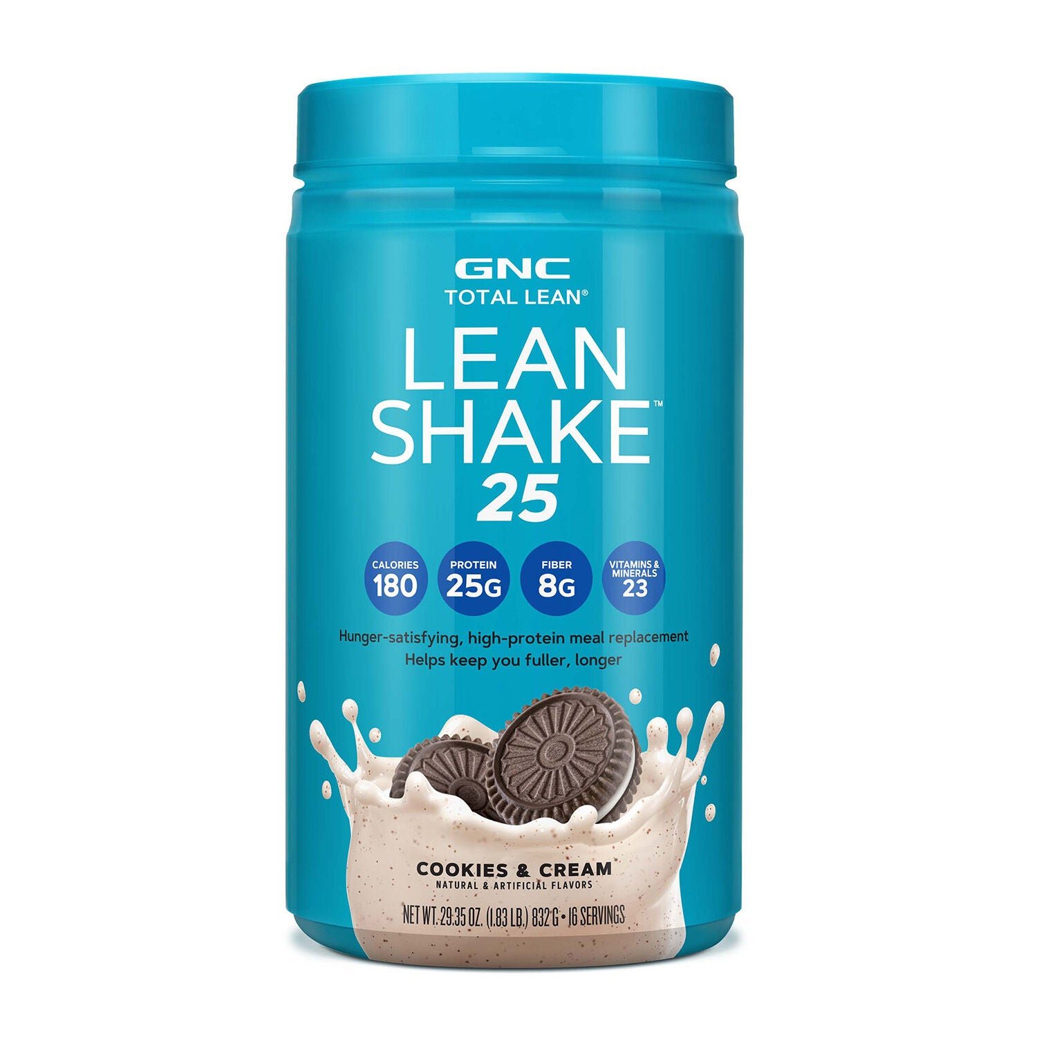 370116_EBC_Thumbnail_01_GNC_TotalLean_LeanShake25_HeroProduct.jpg GNC Total Lean® Lean Shake™ 25 - Cookies and Cream (16 Servings) - Image 1