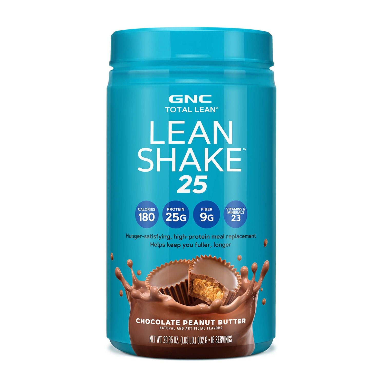 370118_EBC_Thumbnail_01_GNC_TotalLean_LeanShake25_HeroProduct.jpg GNC Total Lean® Lean Shake 25™ - Chocolate Peanut Butter (16 Servings) - Image 1
