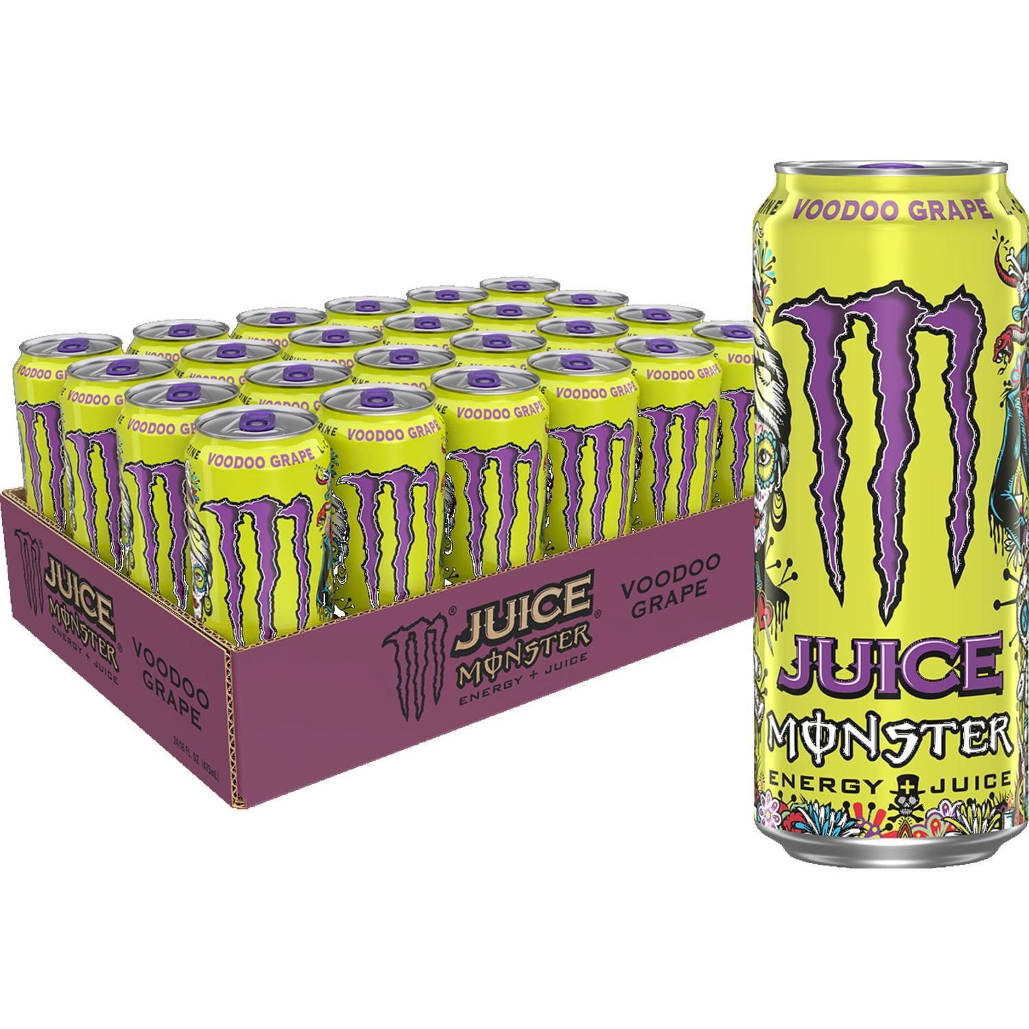 Monster Energy Juice Voodoo Grape beverage multipack product photograph