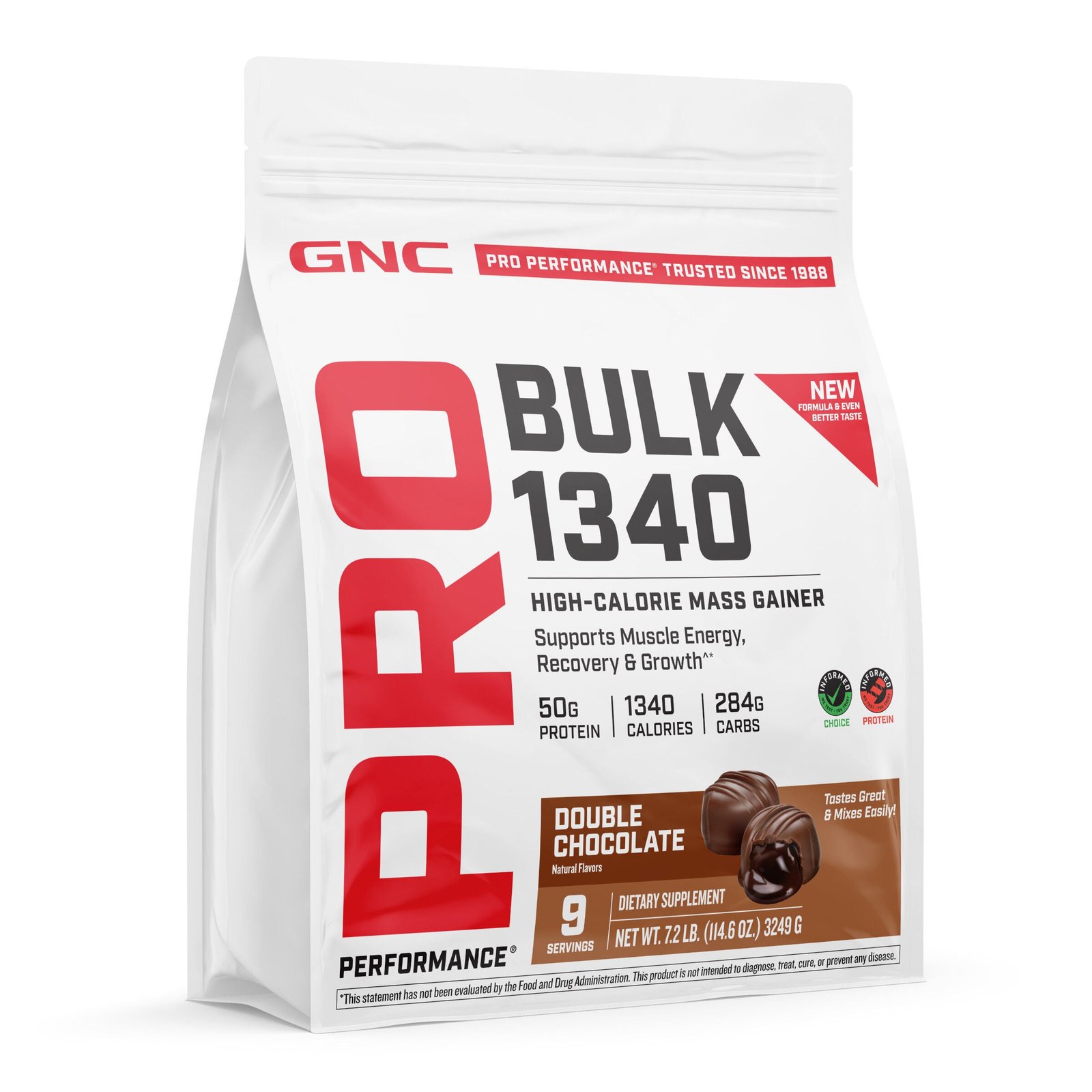 GNC Pro Performance® Bulk 1340 - Double Chocolate (9 Servings) - Image 2