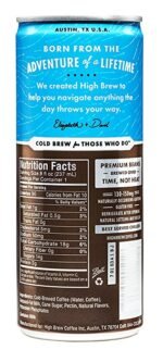 High Brew Cold Brew Coffee - Mexican Vanilla - 8oz. - Image 2