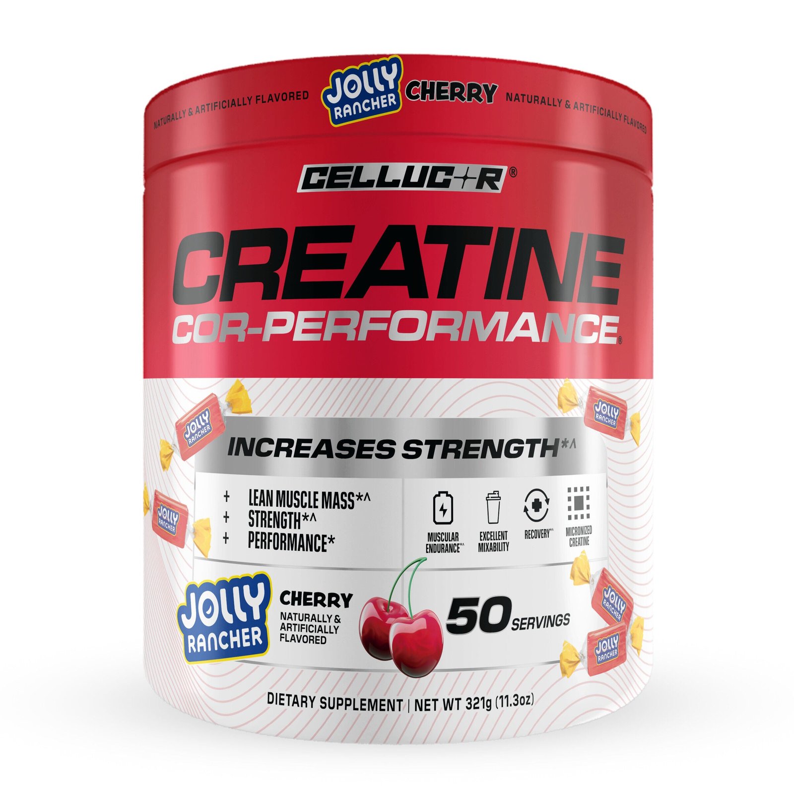 448037_C4_Creatine_JollyRancherCherry_Front.jpg Cellucor® COR-Performance Creatine - Cherry Jolly Rancher (50 Servings) - Image 1