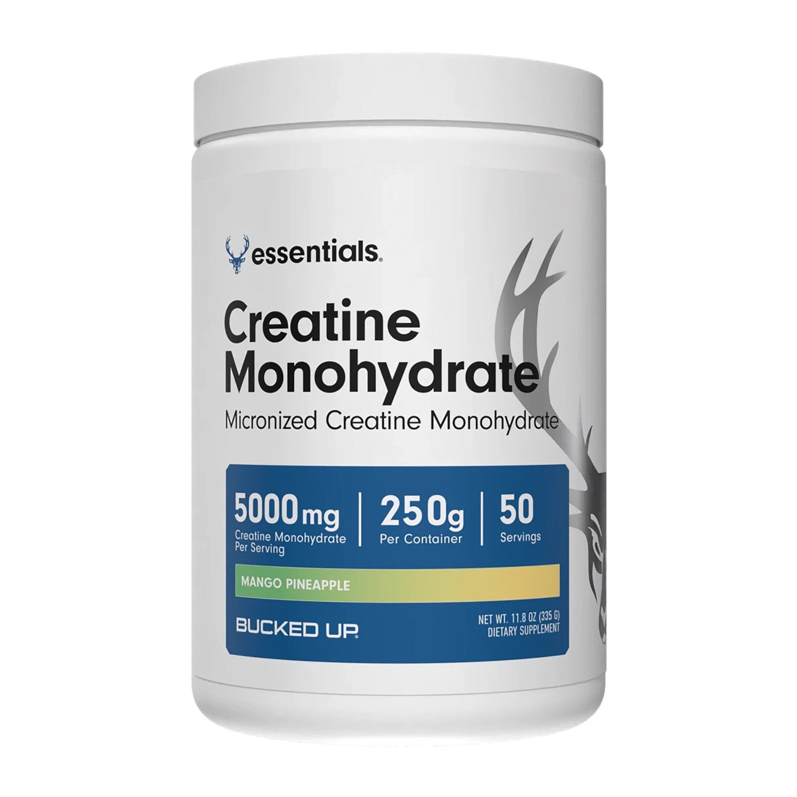 500858_BuckedUp_Creatine_MangoPineapple_Front-1.jpg Bucked Up® Creatine Monohydrate - Mango Pineapple (50 Servings) - Image 1