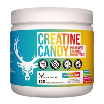 Bucked Up® Creatine Candy™ - Variety Pack - 120 Chewable Tablets (24 Servings)