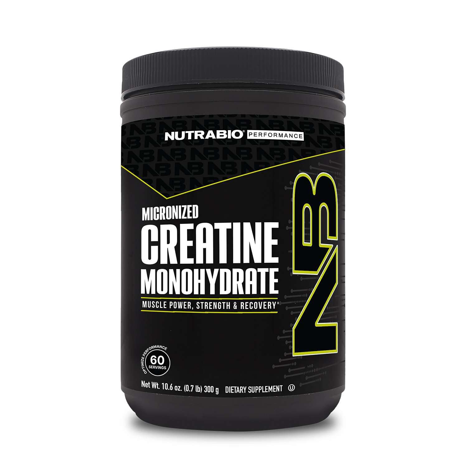 527164_NutraBio_Creatine_60srv_Front.jpg NutraBio® Creatine Monohydrate - 60 Servings - Image 1