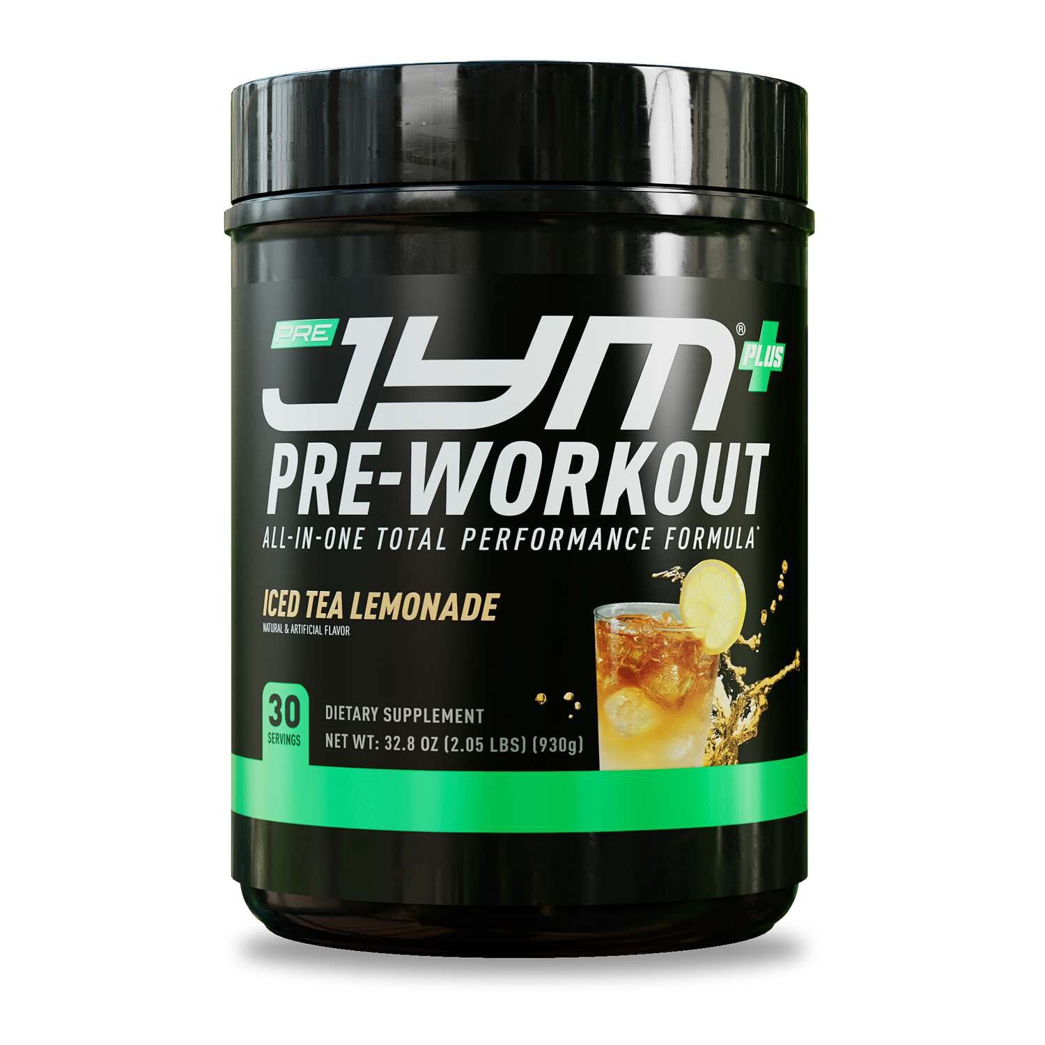 533938_Jym_PreJymPlus_IcedTeaLemonade_Front-1.jpg Jym® Pre Jym Plus Pre-Workout - Iced Tea Lemonade (30 Servings) - Image 1