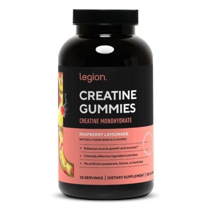 Legion® Creatine Gummies - Raspberry Lemonade - 120 Gummies (30 Servings)