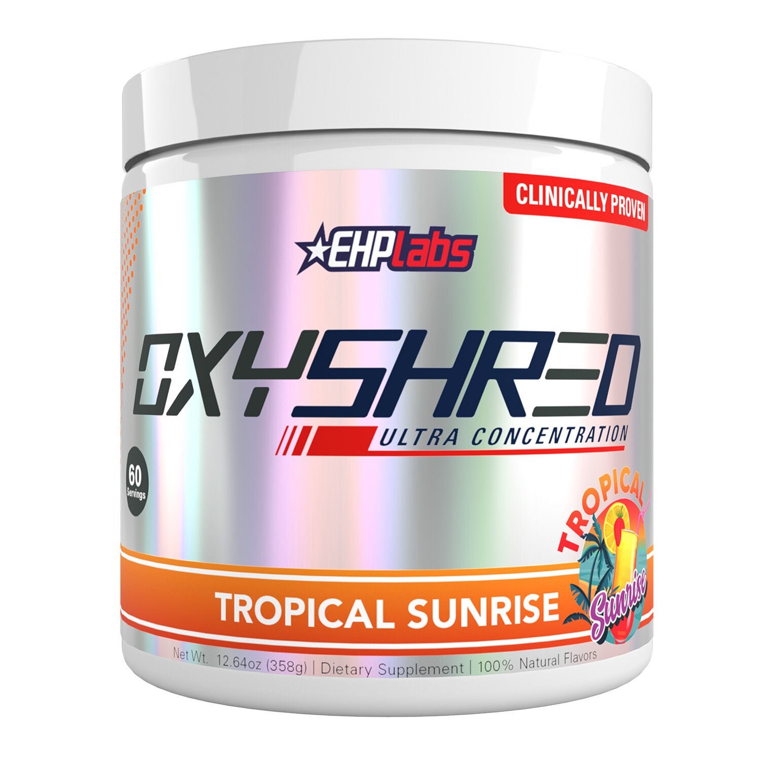 559650_EHP_Labs_Oxyshred_Tropical_Sunrise_Front.jpg EHP Labs Oxyshred OxyShred - Tropical Sunrise (60 Servings) - Image 1