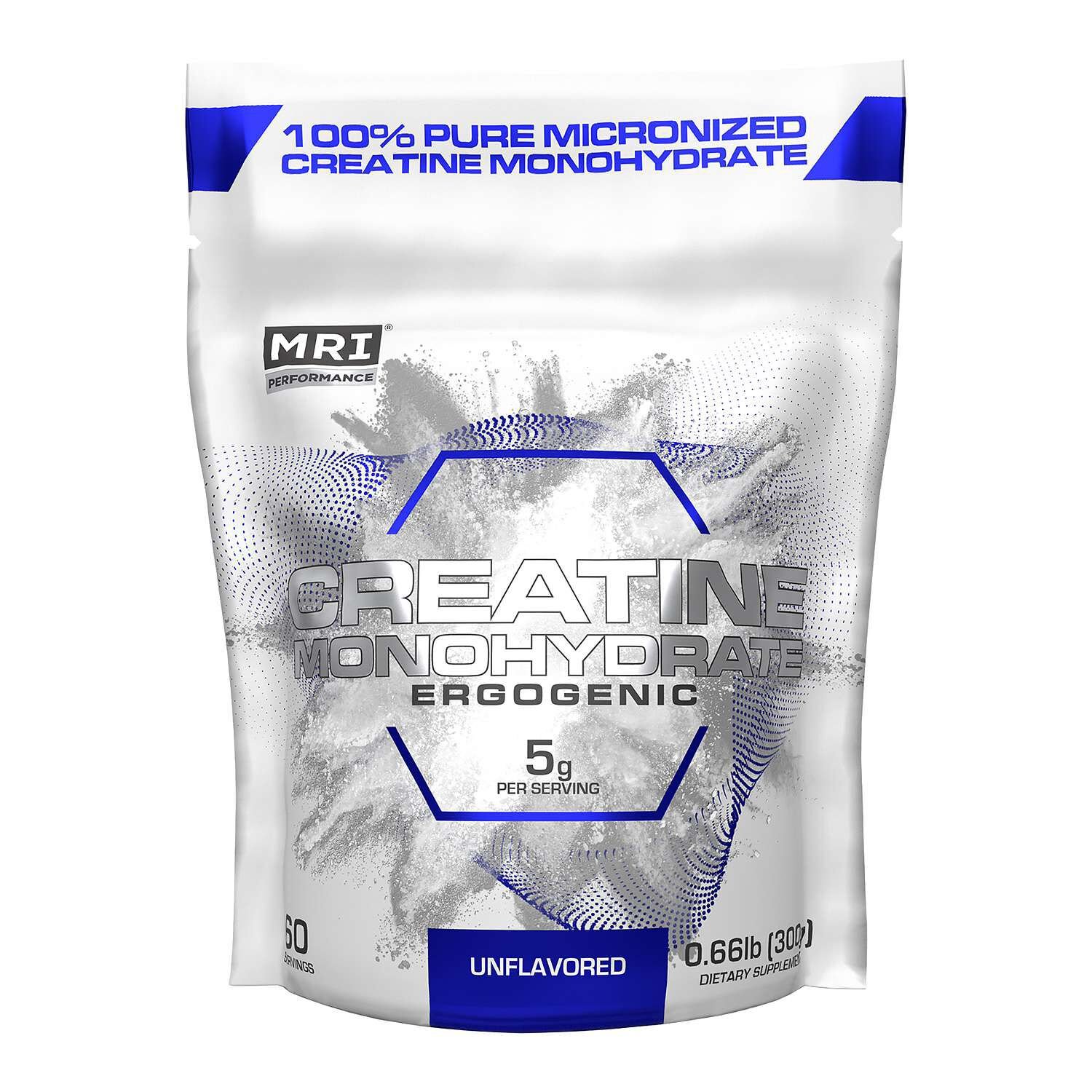 560467_MRI_Performance_Creatine_60srv_bag_Front.jpg MRI® Performance Creatine Monohydrate - Ergogenic - 5G (60 Servings) - Image 1