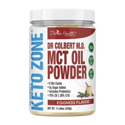 Keto Zone MCT Oil Powder - Eggnog - 11.64 oz. (30 Servings)
