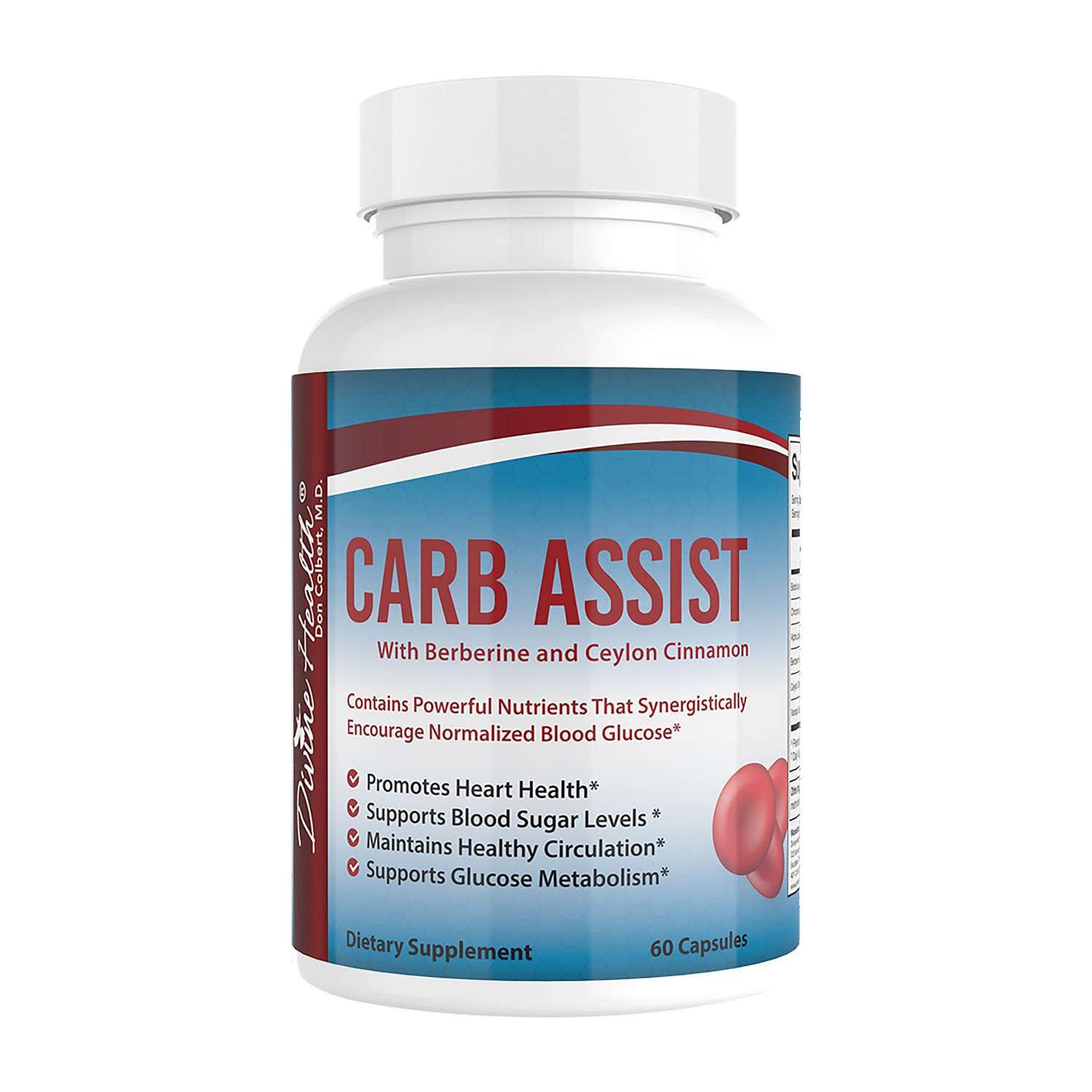 570352_Divine_Health_Carb_Assist_Front.jpg Divine Health® Carb Assist - 60 Capsules (30 Servings) - Image 1