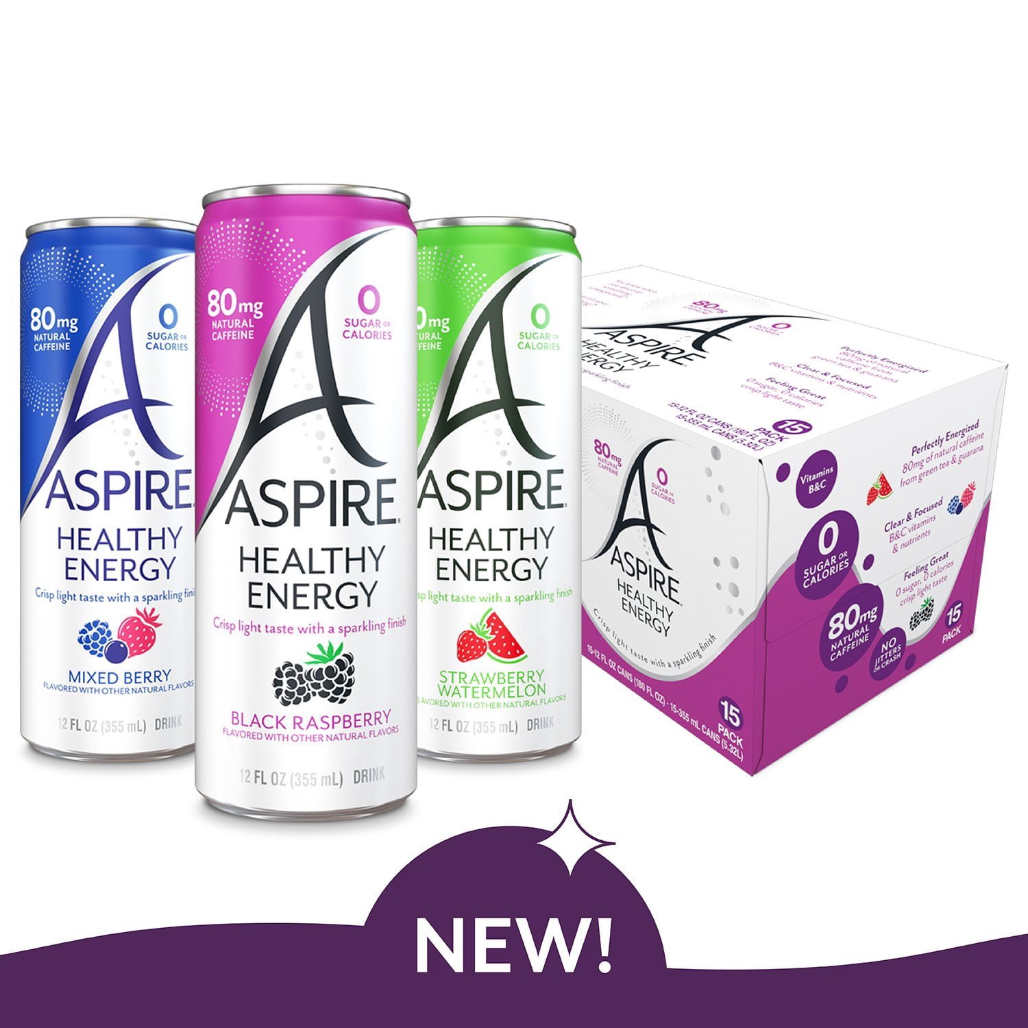 Aspire energy-drink variety-pack product photograph