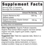 Nature's Fusions Berberine+ Ceylon Cinnamon 1300mg - 120 Capsules (60 Servings) - Image 4