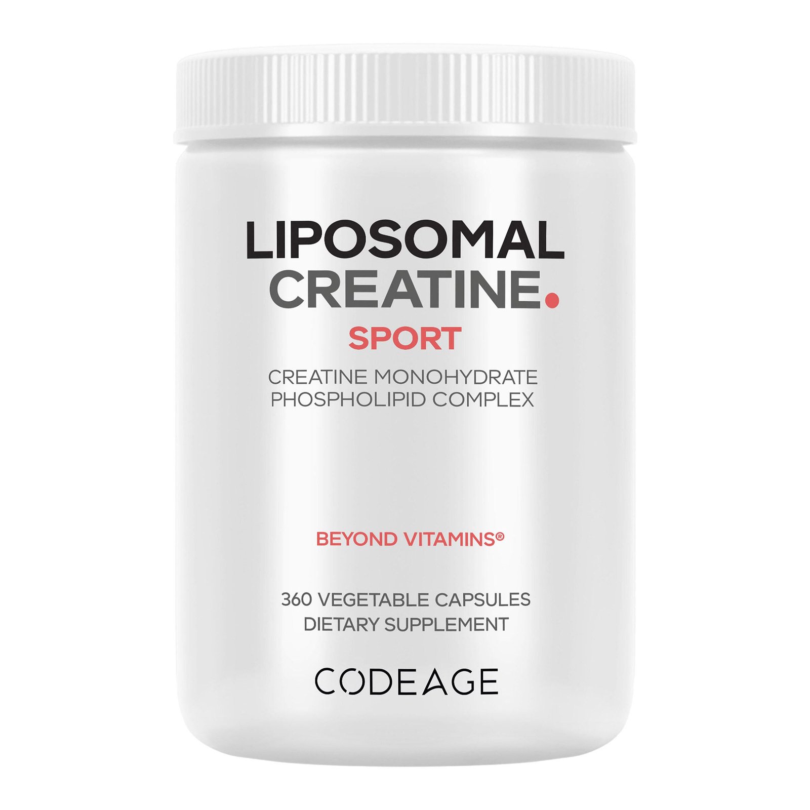 585154_Codeage_Liposomal20Creatine20Capsules_Front.jpg Codeage Liposomal Creatine - 360 Capsules (90 Servings) - Image 1