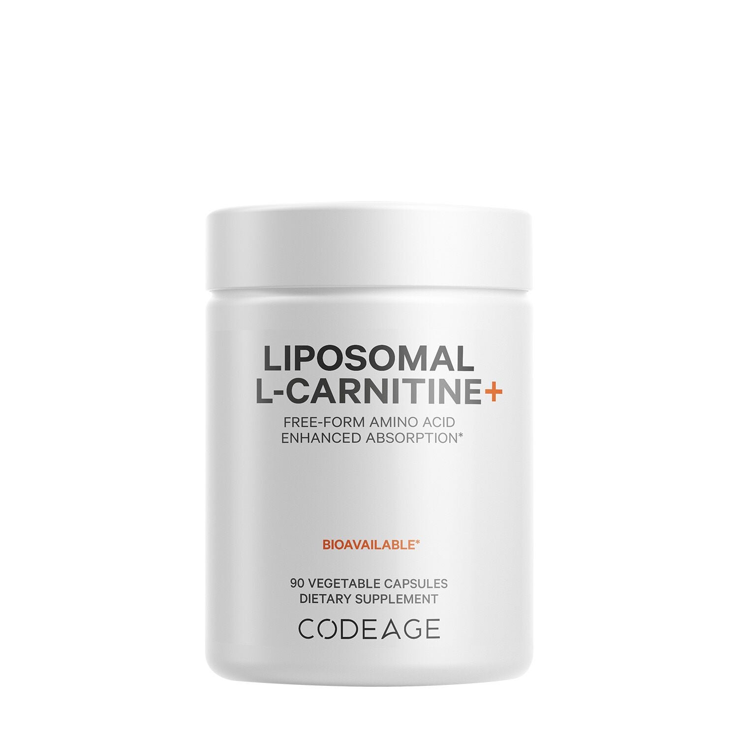 585168_Codeage_LiposomalL-Carnitine_Front.jpg Codeage Liposomal L-Carnitine+ - 90 Capsules (90 Servings) - Image 1