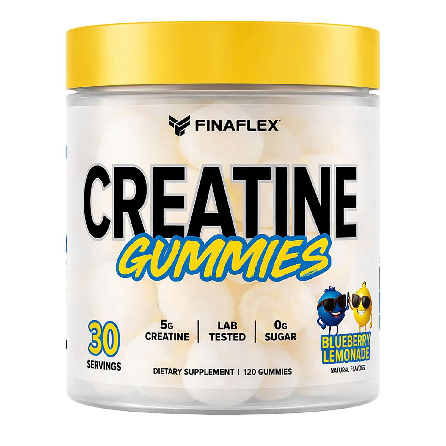 585639_FinaFlex_Creatine_gummies_Blue_Lemonade_Front.jpg FINAFLEX® Creatine Gummies - Blueberry Lemonade - 120 Gummies (30 Servings) - Image 1
