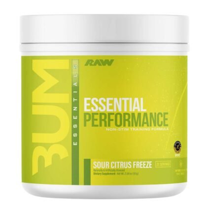 Raw Nutrition Essential Performance Non-Stim - Sour Citrus Freeze (25 Servings)